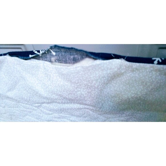 24"x48" Handmade Finished Snowman Baby Quilt Lap Quilt wall hanging cottage core - Picture 6 of 6